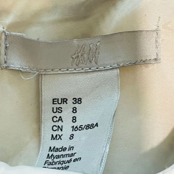 H&M White & Black Aztec Striped Tweed Shift Dress - Picture 9 of 10